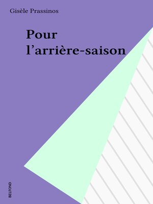 cover image of Pour l'arrière-saison